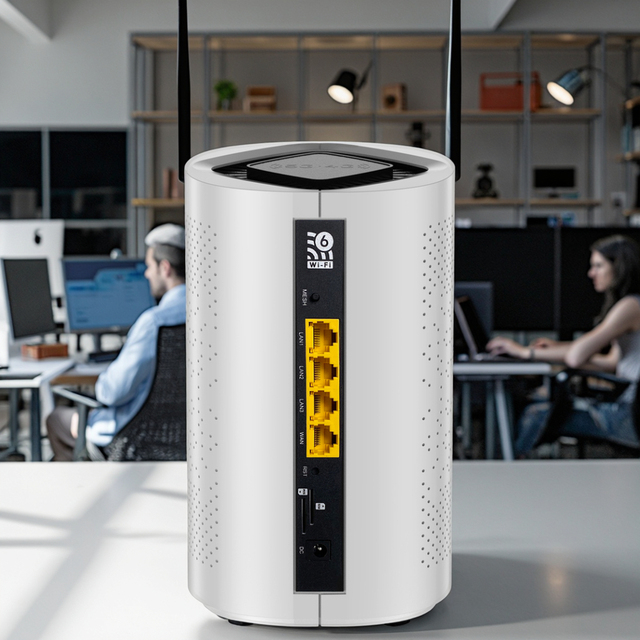 WiFi 6 Router with Dual Band and Mesh Networking for High-Speed Internet Access