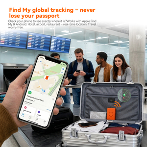 Étui de Passeport RFID FindMy Anti-Perte, Organisateur de Voyage, Pochette pour Cartes d'Embarquement, Porte-Passeport Familial pour iOS et Android - Product Image 3