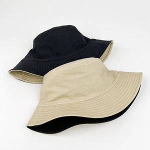 Promotion Chapeau Bob Réversible en Coton Pur de Haute Qualité Style Coréen Anti-UV avec Logo Brodé - Product Image 4