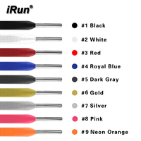 Djirun − lacets en cuir de mouton, multicolores, 18K, pour chaussures plates, agates en métal, nom de société, en peau de mouton