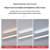 Luminaire d'angle à double lampe, à montage en surface, sans fente, pour plafonds à double étage, en alliage d'aluminium, éclairage d'ambiance pour salon