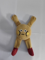 Jouet manuel pour chien et chat, modèle bébé gaufre, avec son mignon et herbe à chat - Jeu interactif, résistant aux morsures, pour le nettoyage dentaire et contre l'ennui