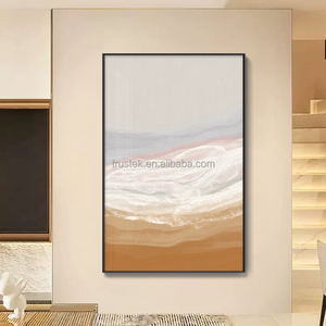 Arte Decorativa Astratta Grande Stampa Digitale ad Acquerello su Porcellana Cristallina per Decorazione Soggiorno - Product Image 4