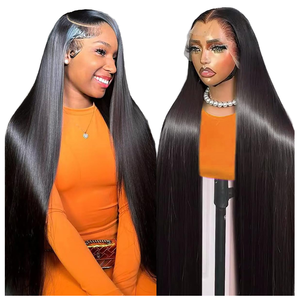 วิกผมด้านหน้าลูกไม้ใส13x4 13X6 HD วิกผมบราซิลหนา5x5วิกผมมนุษย์ติดกาวผมตรงกระดูกสำหรับผู้หญิงความหนาแน่น250 - Product Image 1