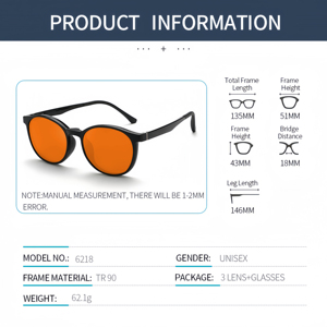 2025 Wholesale Custom Logo Magnetic <strong>Fashion</strong> Round Frame Clip Eyeglasses Women Men Anti Blue Light Blocking <strong>Reading</strong> <strong>Glasses</strong> - Product Image 4