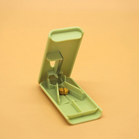 Découpeur de comprimés médicaux multifonctions avec lame de broyeur en acier inoxydable Blue Grip Cut Crusher Blade