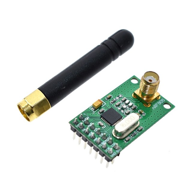 NRF905 Wireless Transceiver Module Wireless Transmitter Receiver  board With Antenna FSK GMSK 433 868 915 MHz