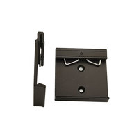 Klip Rel Aluminium Anodized DIN Langsung dari Pabrik, Braket Pemasangan Pegas, Grosir untuk Distributor Listrik