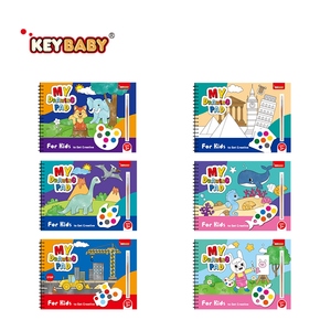 Bloc <span class=keywords><strong>de</strong></span> dessin aquarelle personnalisé Keybaby Factory, 16 pages, <span class=keywords><strong>livre</strong></span> <span class=keywords><strong>de</strong></span> coloriage pour enfants avec stylo <span class=keywords><strong>de</strong></span> peinture, jouet éducatif - Product Image 6