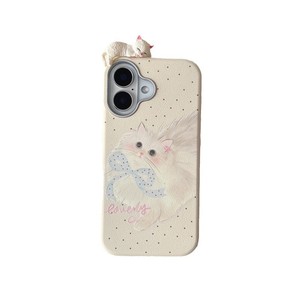 Linda Funda de Teléfono 3D con Diseño de Gato con Puntos, Compatible con iPhone 17ProMax 16 15 14, para Mujeres - Product Image 5