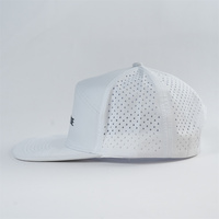 Gorra de alta calidad de 7 paneles y 5 paneles, gorra con agujero de corte láser personalizada, gorra para exteriores, Snapback con logotipo impreso de goma de elevación personalizado, gorra de Golf