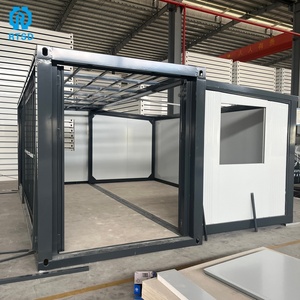 Rumah Kontainer Ekspansi 20ft, Kantor Bergerak Prefab, Rumah Lipat Modular, Panel Sandwich Buatan <span class=keywords><strong>China</strong></span> - Product Image 1