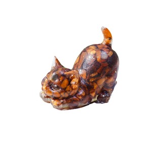 Piedras trituradas de cristal al por mayor atraen riqueza gato amatista gotas pegamento gatito cristal artesanía - Product Image 4
