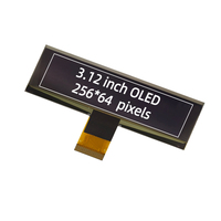 Écran OLED PMOLED 3,12'' 3,12 pouces, résolution 256x64, interface parallèle I2C SPI