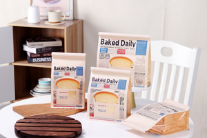 Sacchetto di carta personalizzato con finestra sagomata e chiusura a filo, con soffietto laterale, per pane tostato e prodotti da forno artigianali, all'ingrosso - Product Image 2