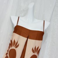 Gaun Liburan Tanpa Tali Model A-Line Longgar Buatan Khusus: Gaun Liburan Bohemian, Artistik, Retro, Etnik, dan Unik