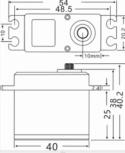 NOUVEAU JX DC5821LV 21,8 KG Servo numérique entièrement étanche de haute qualité pour voiture RC Crawler TRX4 Baja Bateau Bras robotique Équipement Machine - Product Image 5