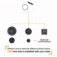 Module de caméra endoscopique USB OEM avec capteur CMOS OCHFA20 de 1 mm de diamètre et 0,49 MP, grand angle, pour solutions industrielles et médicales