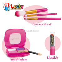 Ensemble de maquillage de jeu lavable véritable pour princesse Kit de maquillage pour enfants pour filles Ensemble de maquillage avec sac