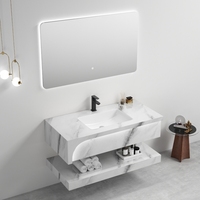 Lavabos de salle de bain modernes et luxueux de 80 cm, meubles sous lavabo pour hôtels et appartements, prix direct usine