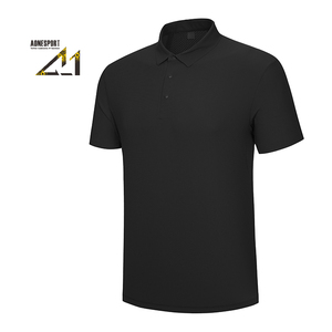 Camiseta de Golf de Punto para Hombre de Alta Calidad, Estilo Polo, Vintage, de Secado Rápido, Transpirable, que Absorbe la Humedad, de Color Sólido - Product Image 5