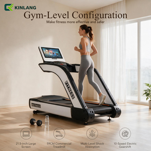 Gym Commercial Cardio Fitness Equipment Multifunctional Touch <b>Screen</b> Quiet Shock Absorbing Motorized Running Machine a - Product Image 1