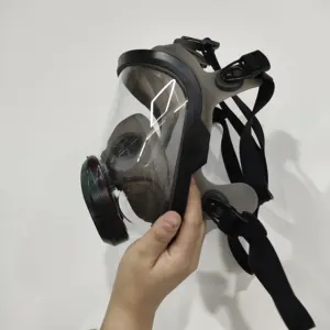 Masker gas wajah penuh silikon kualitas tinggi respirator RD40 mm Antarmuka