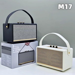 Nhà Máy Giá Đảng Hộp Di Động Không Dây Bluetooth Loa Âm Thanh Stereo Mini Xách Tay Ngoài Trời <span class=keywords><strong>Retro</strong></span> Loa M17 - Product Image 2