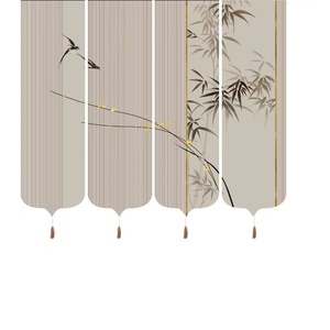 Rideau en bambou tissé artisanal, artisanat traditionnel, séparation, matériau naturel pour restaurant japonais - Product Image 4