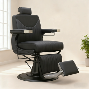 Hiện đại đa chức năng Salon đồ nội thất màu đen làm tóc tạo kiểu ghế Heavy Duty ngả massage điện cắt tóc ghế - Product Image 1