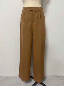 Pantaloni a Gamba Larga Stile Europeo e Americano a Vita Alta per Donna, Pantaloni Casual da Ufficio - Product Image 6