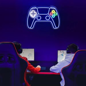 ป้ายไฟนีออน LED รูปคอนโทรลเลอร์เกม พร้อมแผ่นอะคริลิคด้านหลัง ใช้พลังงานจาก USB ไฟตกแต่งสำหรับร้านเกม อินเทอร์เน็ตคาเฟ่ ของขวัญสำหรับงานปาร์ตี้ ไฟสร้างบรรยากาศ - Product Image 6