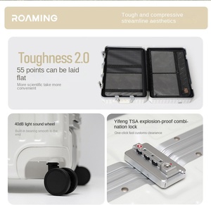 Chuyển vùng 20 inch Khung Nhôm Du Lịch VaLi kích thước nhỏ gọn với thiết kế thời trang TSA khóa chất lượng hoàn hảo xử lý bánh xe Spinner - Product Image 3