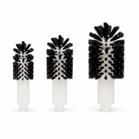 Tête de brosse tubulaire remplaçable, filetage mâle, base en nylon PA PP PPT, longueur des poils 5-50 mm, sur commande