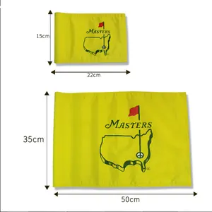 35x50cm大师旗帜锦标赛高尔夫旗帜高尔夫配件420D尼龙高尔夫别针旗帜带管