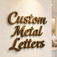 Lettres Métalliques Personnalisées OEM ODM en Gros, Enseigne de Salon de Beauté Dorée Effet Miroir, Lettrage 3D en Acier Inoxydable, Signalétique Murale