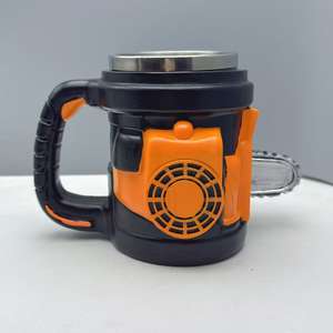 Chainsaw Style Coffee Mug Decorative Resin Cup Stainless Steel Liner <b>Desk</b> Drinkware for Home Office <b>Gifts</b> - Product Image 6