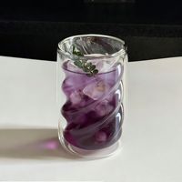 Tasses à espresso isolantes en verre borosilicate à double paroi pour latte macchiato, verres à cappuccino, verres à café glacé et à thé
