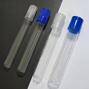 หลอดทดลองแก้วใส 50 มล. พร้อมปลอกพลาสติก PP สำหรับการเพาะปลูกพืชแบบไฮโดรโปนิกส์และการทดลอง - Product Image 1