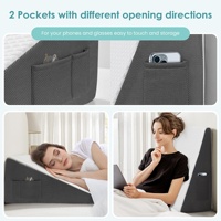 Cooling Memory Foam Erhöhte Unterstützung Keil Bett Kissen zurück Lese keil Anti Schnarchen Dreieck Bett Funktion Kissen