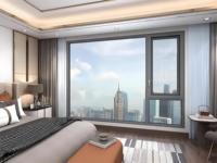 Rotura térmica ultra silenciosa Ventana de apertura exterior de aluminio Frecuencia completa Insonorizada Eficiencia energética Anti-tormenta Baño Villa