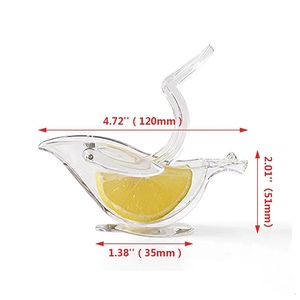 Spremiagrumi manuale acrilico trasparente portatile spremiagrumi a mano frutta in plastica a forma di uccello spremiagrumi - Product Image 2