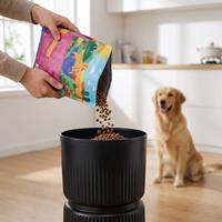 Distributeur automatique de nourriture pour animaux de compagnie avec commande à distance par application intelligente WiFi personnalisée, capacité de 4 L, pour chiens et chats, distribution programmée