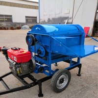 Mini batteuse à moteur diesel pour riz, maïs, blé, paddy et céréales