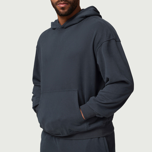 Felpe Personalizzate 100% Cotone Oversize con Collo Tondo, Manica Lunga, Stile Sportivo, Spalle Scese, in <span class=keywords><strong>Pile</strong></span> Pesante, Modello Corto per <span class=keywords><strong>Uomo</strong></span> - Product Image 6