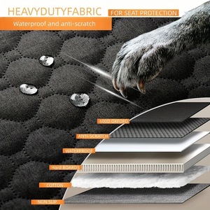 Housse de siège de <span class=keywords><strong>voiture</strong></span> pour <span class=keywords><strong>chien</strong></span> imperméable et anti-rayures, best-seller, pour siège arrière - Product Image 5