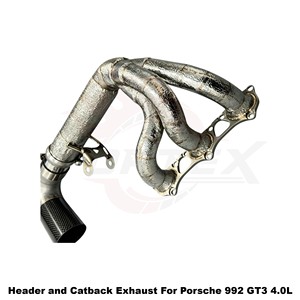 Vortex Bespoke Sport Sound Stainless <b>Exhaust</b> With Carbon Tips & Vacuum Valve Fits Porsche 992 GT3 4.0L - Product Image 5