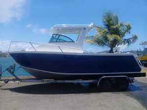 <span class=keywords><strong>Bateau</strong></span> à coque en V profonde de 25 pieds, cabine cuddy, aluminium, yacht de croisière avec barre de pression d'eau à vendre - Product Image 2