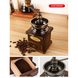Mini molinillo Manual de madera para el hogar, molinillo de café Vintage hecho a mano para cocina, cafetería y Bar - Product Image 4