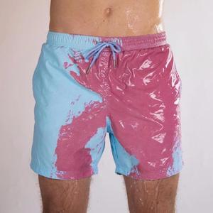 Pantalones cortos de baño que cambian de color personalizados Pantalones cortos de surf Pantalones cortos de baño a medida Pantalones cortos de playa para hombres Ropa de baño Pantalones cortos - Product Image 4